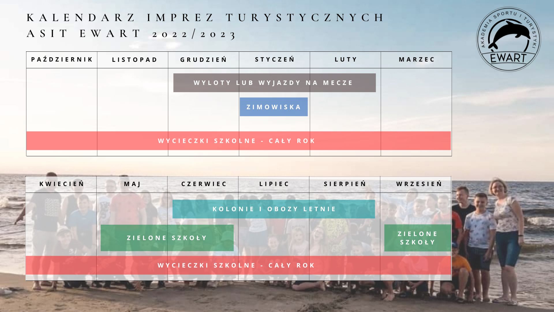Kalendarz wycieczek i obozów 2021/2022